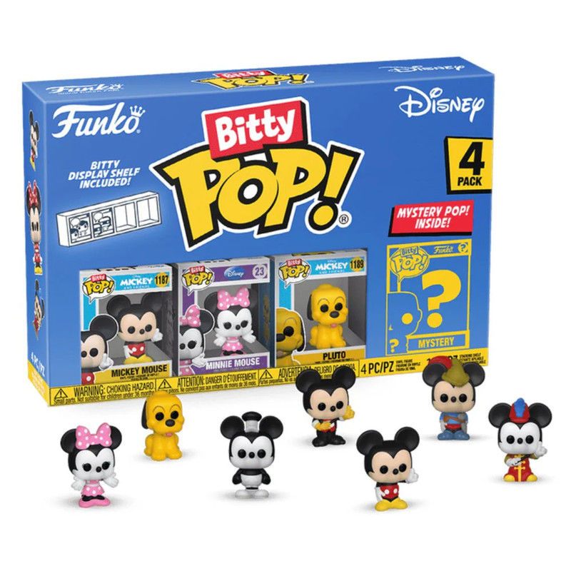 Bitty Pop! Disney: Disney Classic - Mickey 4pk - دمية